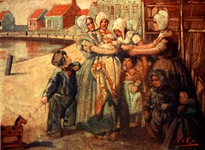 Adorazione del bambino, 1904 da Nico Jungman